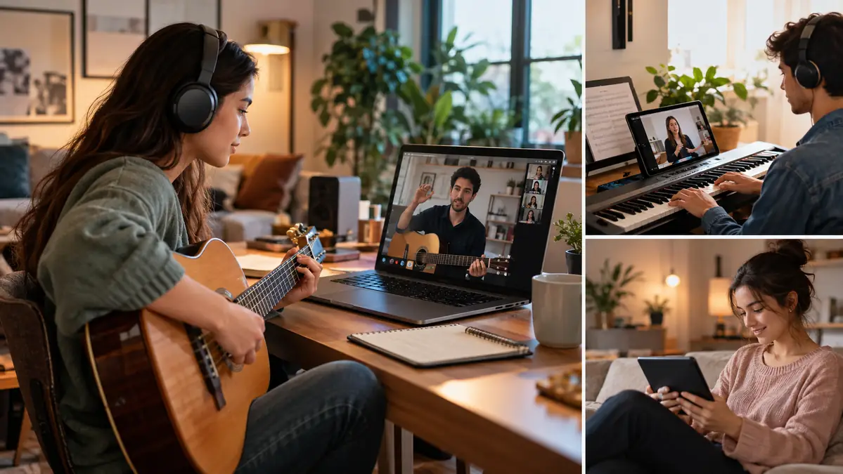 Clases de música online en vivo de AG Academy